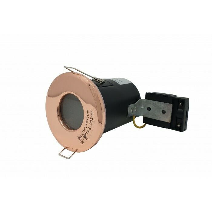 Bathroom IP65 Fire Rated GU10 Rose Gold Copper Downlight Spotlights UKEW