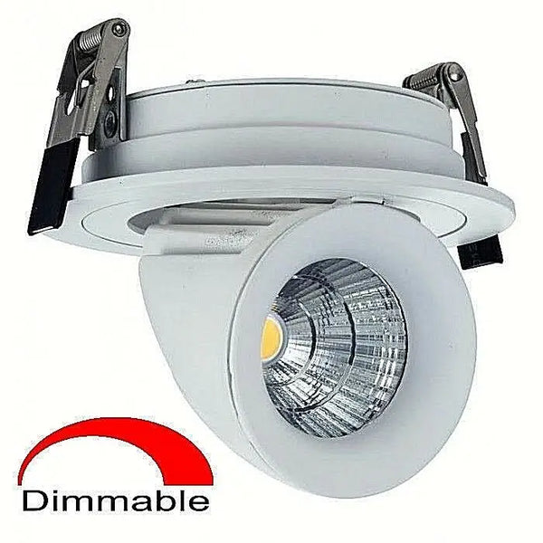 10w LED Directional Recessed Downlight for Retail and Display Lighting ...