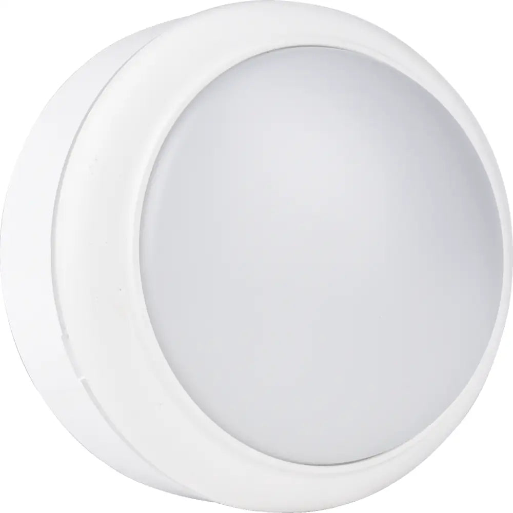 15W LED Daylight 6500K Round White or Silver mini Bulkhead IP65 Waterproof UKEW