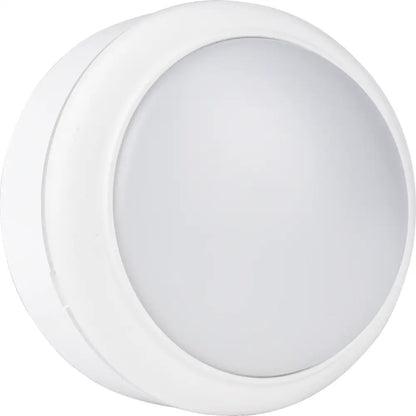 15W LED Daylight 6500K Round White or Silver mini Bulkhead IP65 Waterproof UKEW