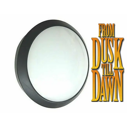 16W LED photocell bulkhead floodlight in black remove ring finish - Garden & Patio:Garden Lighting:Security &
