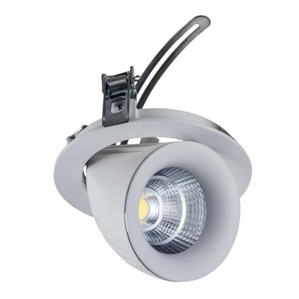 Dimmable LED Scoop Downlight for Commercial Spaces with Adjustable Tilt 20W Ceiling Scoop Wall Washer Tilt Downlight