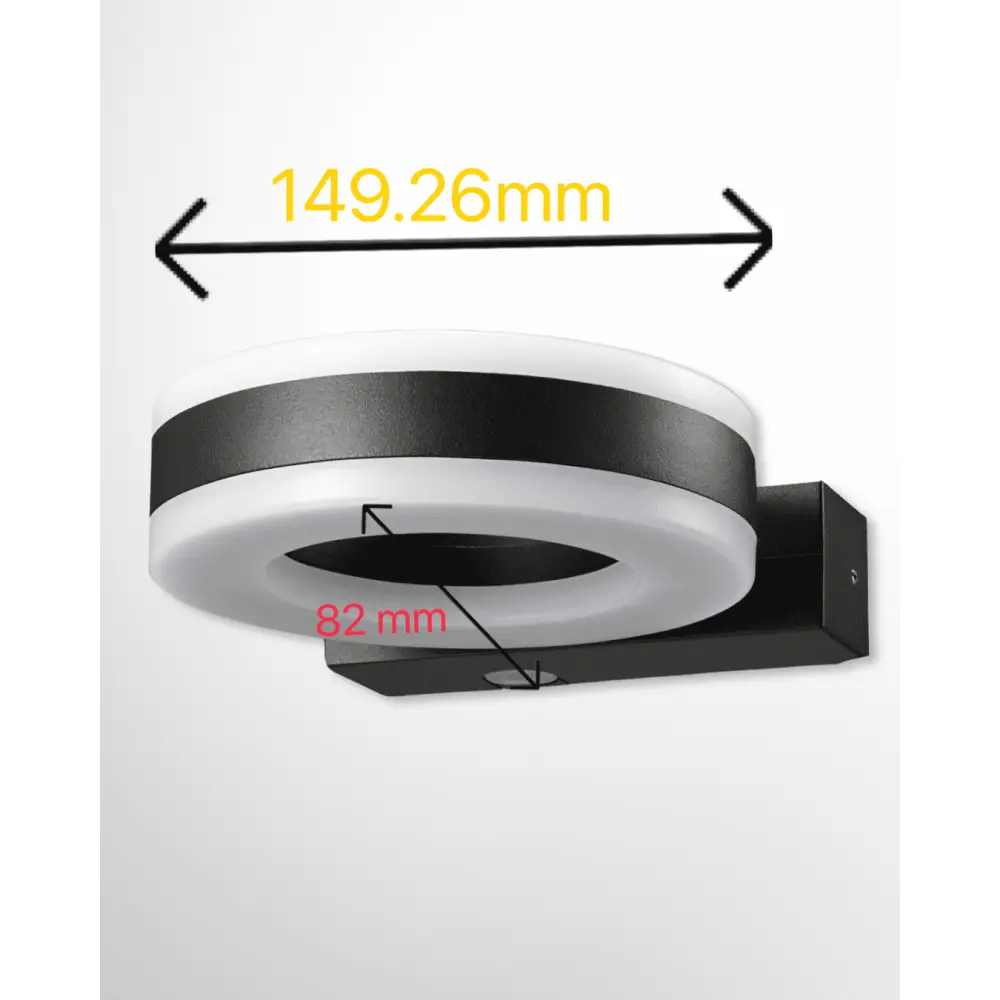 Dusk Till down 20W Led Up Down Circular Wall Light Outdoor Black White