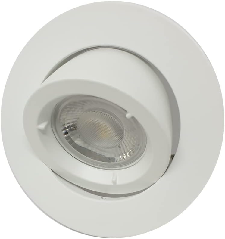 105mm White  Downlights satin GU10 Tilt Directional Recessed Ceiling Spotlight