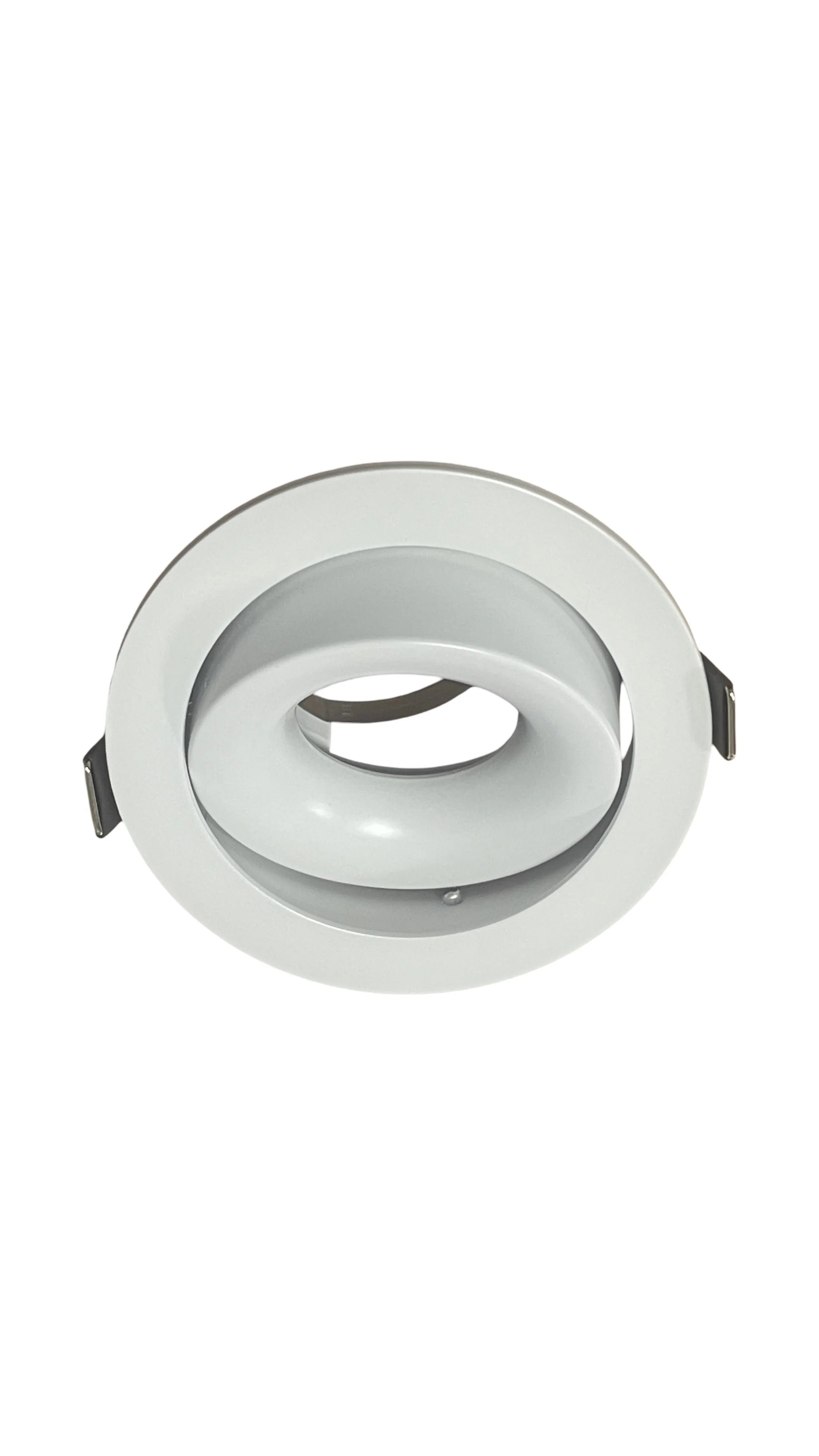 Large Scoop GU10 Ceiling Recessed Tilt Downlight Spotlight White