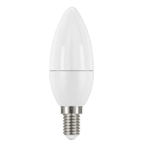 4.9W LED Candle SES E14 Frosted Bulb Daylight 6500K