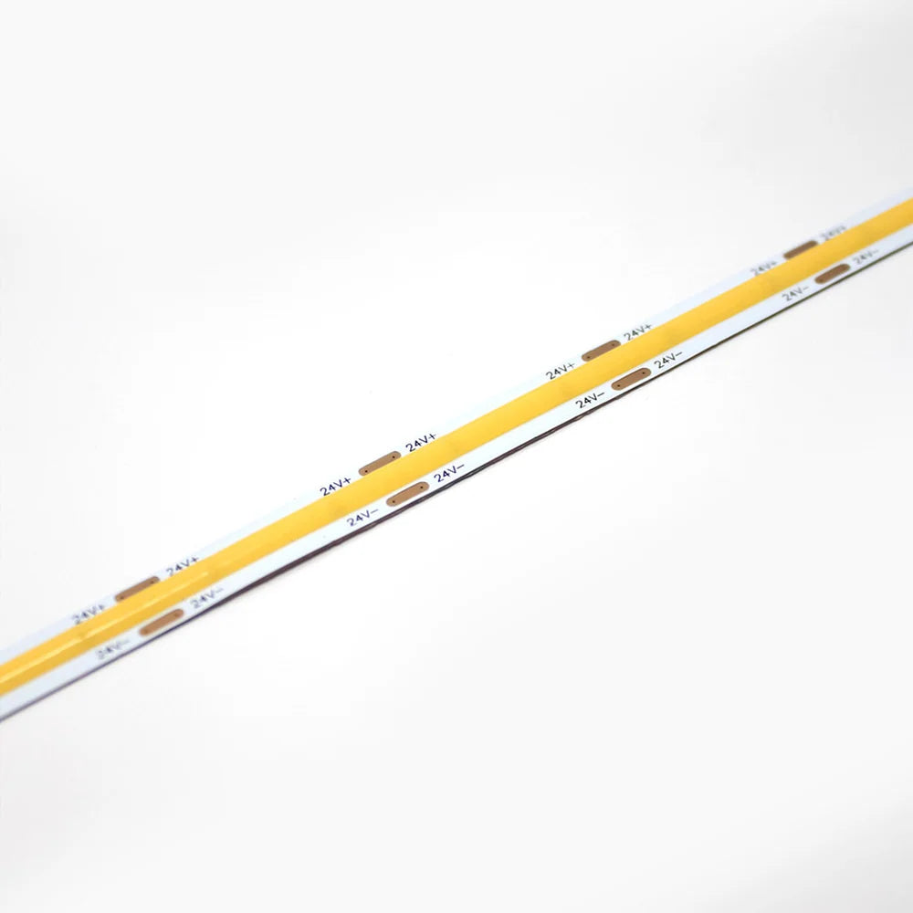 10W COB LED Strip Light Day Warm White 2700K CRI 90 - 8mm - Custom Length