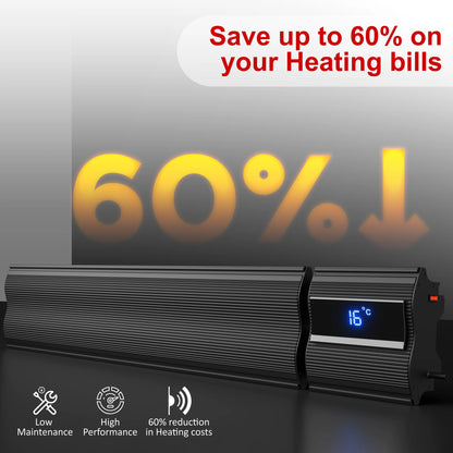 4ft Infrared Bar Heater  Built in Thermostat  1800W  Remote control and Wifi