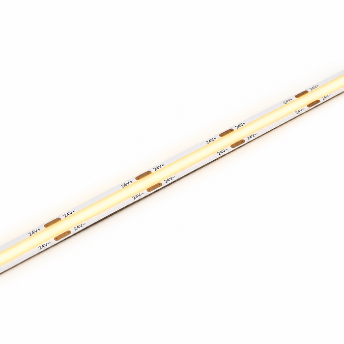 10W COB LED Strip Light Day Warm White 2700K CRI 90 - 8mm - Custom Length