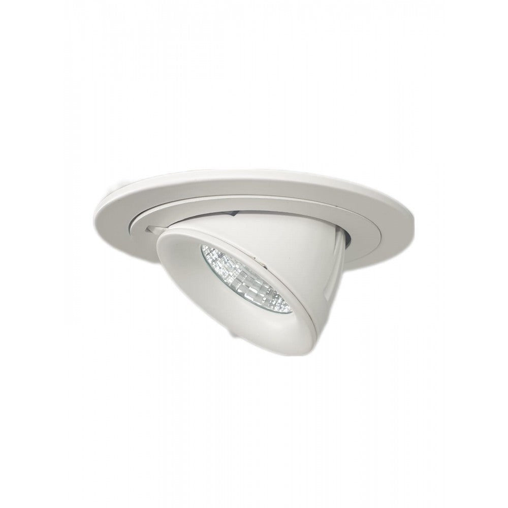 Dimmable LED Scoop Downlight for Commercial Spaces with Adjustable Tilt 20W Ceiling Scoop Wall Washer Tilt Downlight