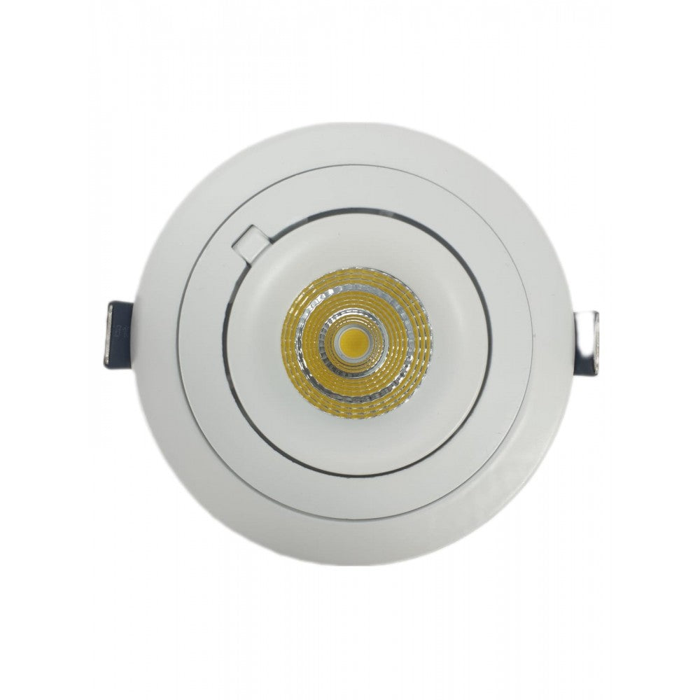 Dimmable LED Scoop Downlight for Commercial Spaces with Adjustable Tilt 10W Ceiling Scoop Wall Washer Tilt Downlight