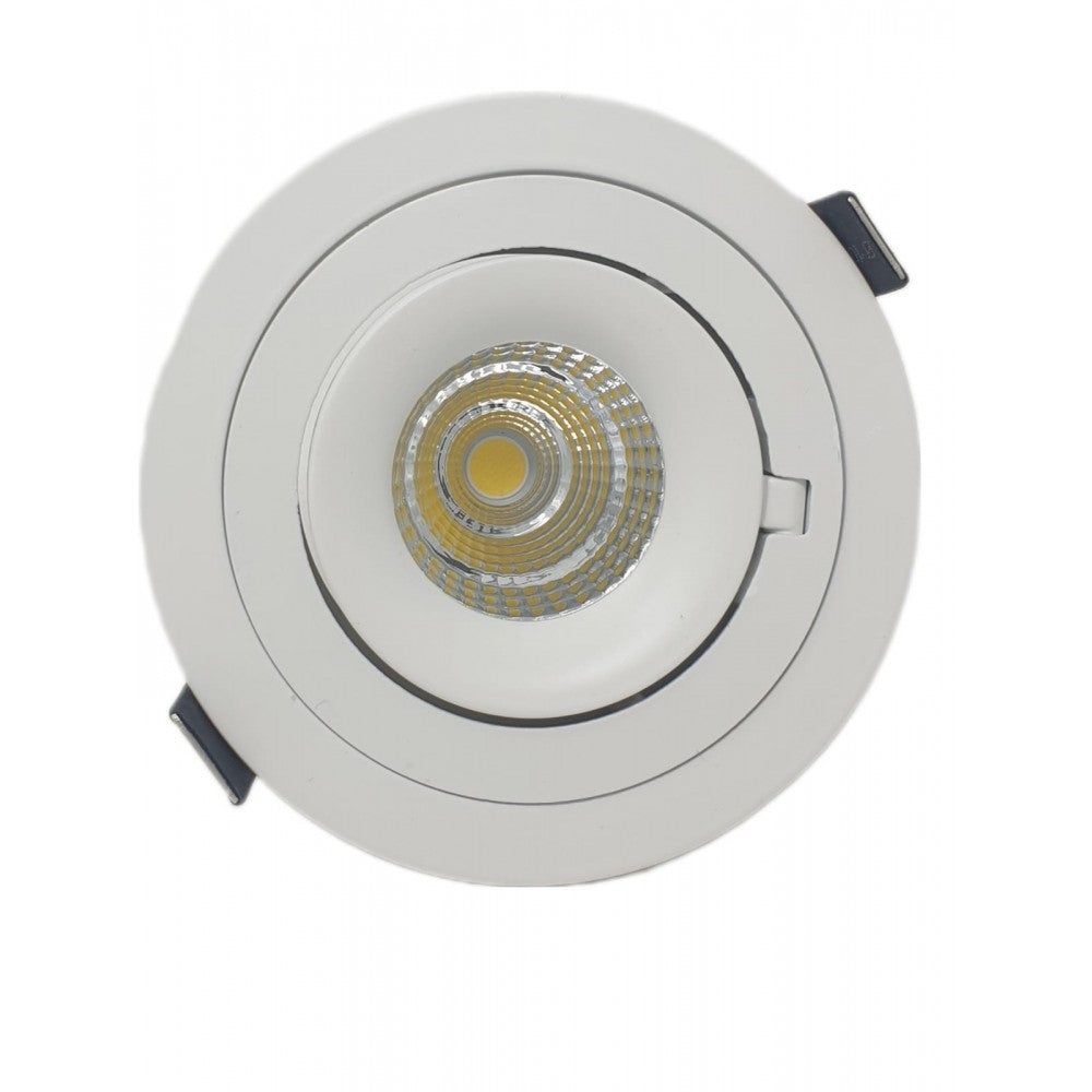 Dimmable LED Scoop Downlight for Commercial Spaces with Adjustable Tilt 10W Ceiling Scoop Wall Washer Tilt Downlight