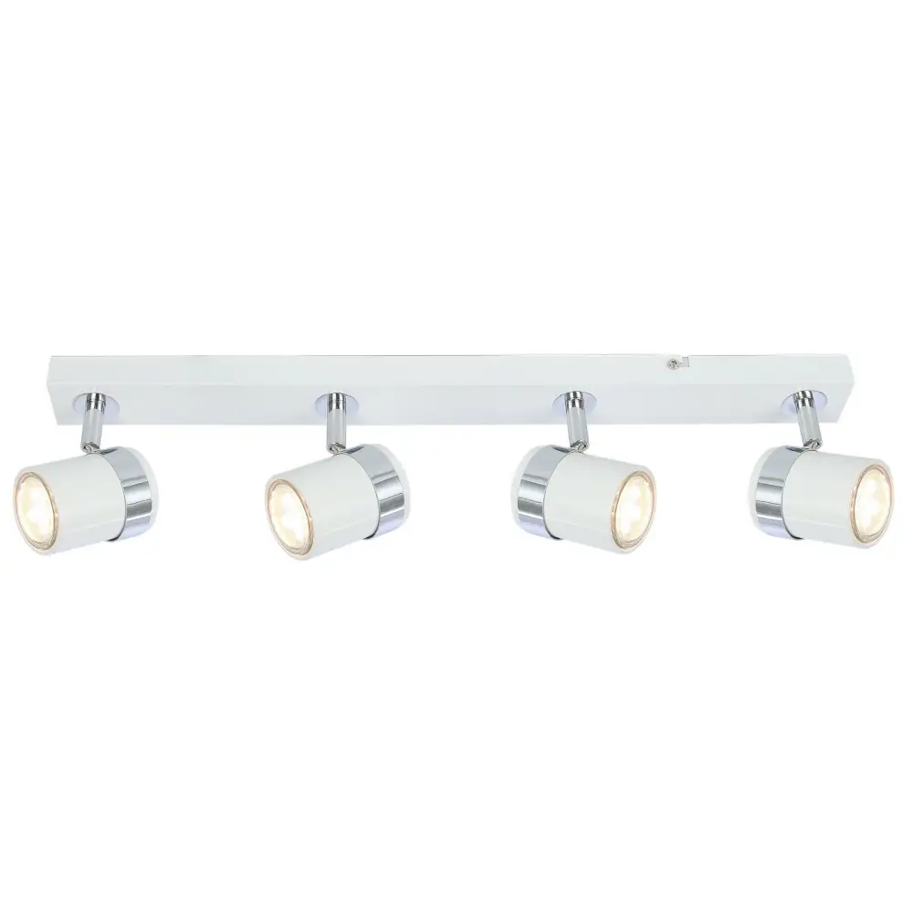 Directional white 4-Light Ceiling bar Spotlight LED GU10 UKEW
