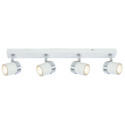 Directional white 4-Light Ceiling bar Spotlight LED GU10 UKEW