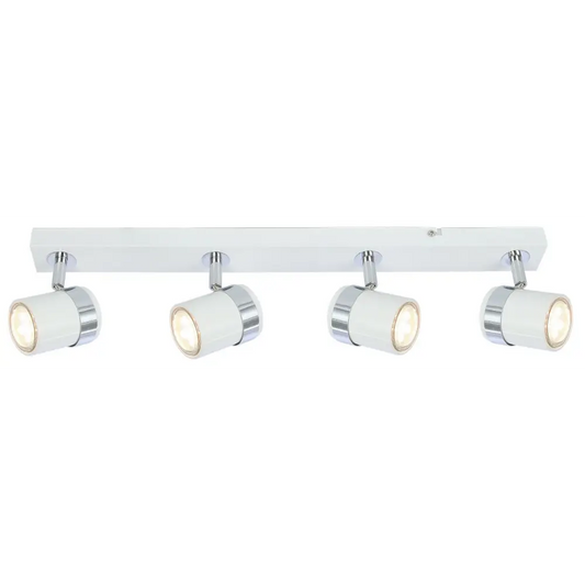 Directional white 4-Light Ceiling bar Spotlight LED GU10 UKEW