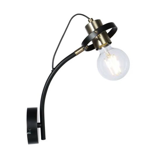 Beautiful industrial style wall light  Brass and Black Colour Finish UKEW