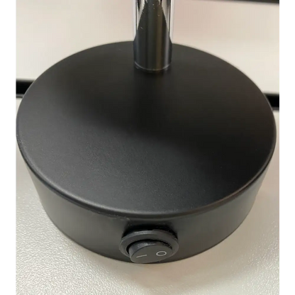 Single Bedside Lamp Shade wall Light Fitting with Rocker Switch Black Chrome UKEW