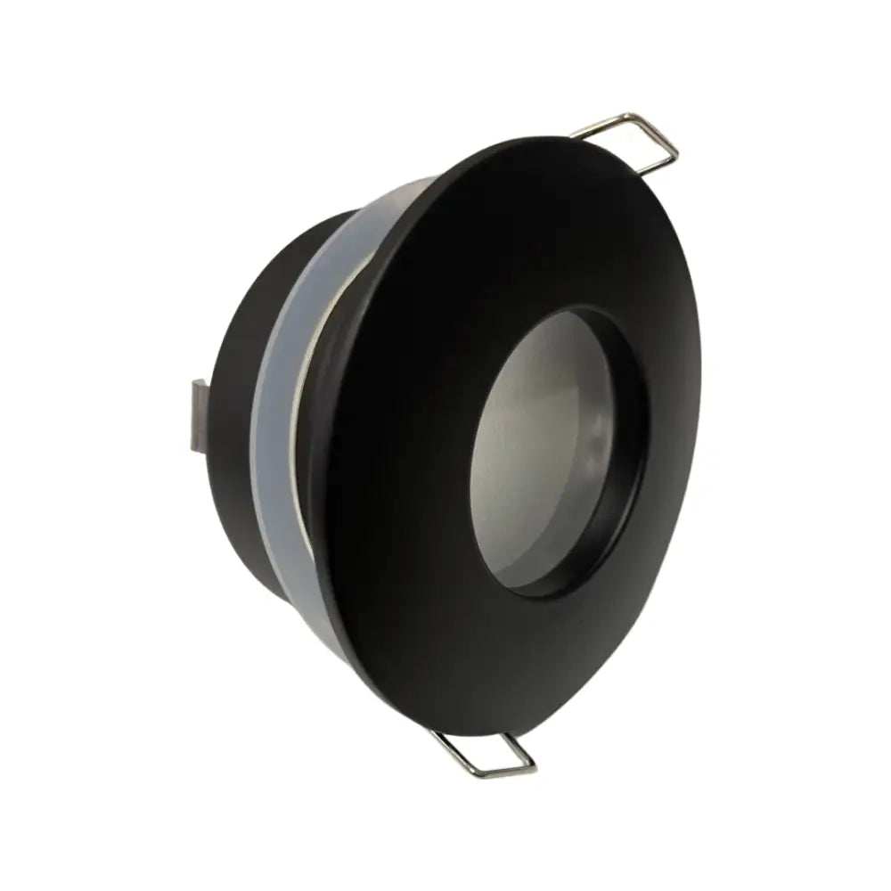 Waterproof Bathroom Shower Downlights IP65 GU10 Matt Black Lights UKEW