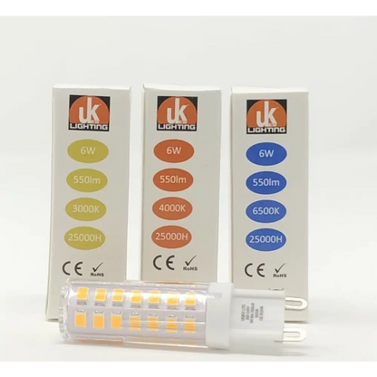 5XG9 LED super bright 6W Capsule Light Bulb True Replacement For G9 Halogen UKEW®