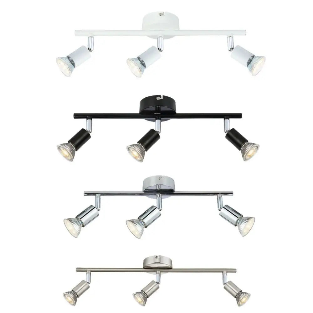 Modern 3 Way Adjustable LED GU10 Ceiling Spotlight Bar Kitchen light UKEW