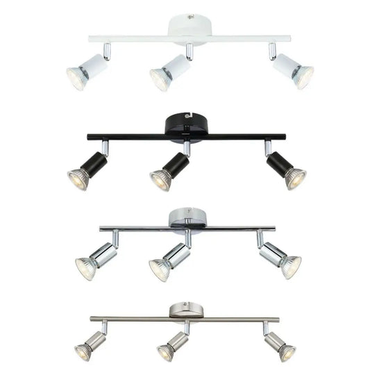 Modern 3 Way Adjustable LED GU10 Ceiling Spotlight Bar Kitchen light UKEW