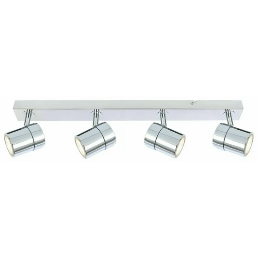 Chrome Interior Ceiling  light 4 Way Straight Bar GU10 Light Fitting Kitchen Ukew