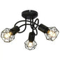 Decorative Cage Ceiling Spotlight Kitchen Bedroom Retro Shade 3 or 6 lights UKEW