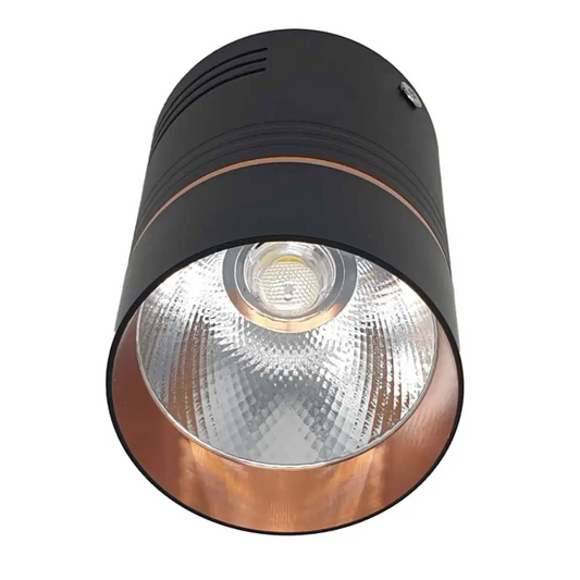 Decorative Ceiling Surface Mount Downlight Spotlight Copper & Matt Black 10W LED UKEW