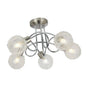 Decorative Globe chrome Mesh 5 Way Round Ceiling light Spotlight UKEW