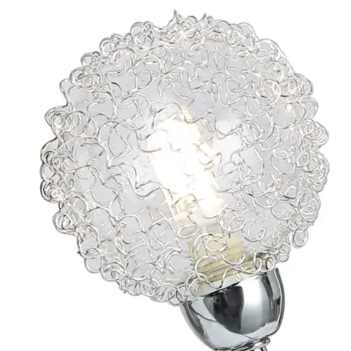 Decorative Globe chrome Mesh 5 Way Round Ceiling light Spotlight UKEW