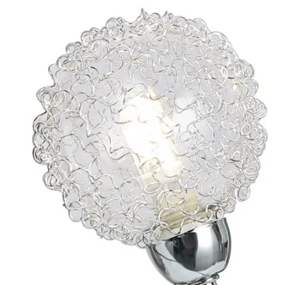 Decorative Globe chrome Mesh 5 Way Round Ceiling light Spotlight UKEW