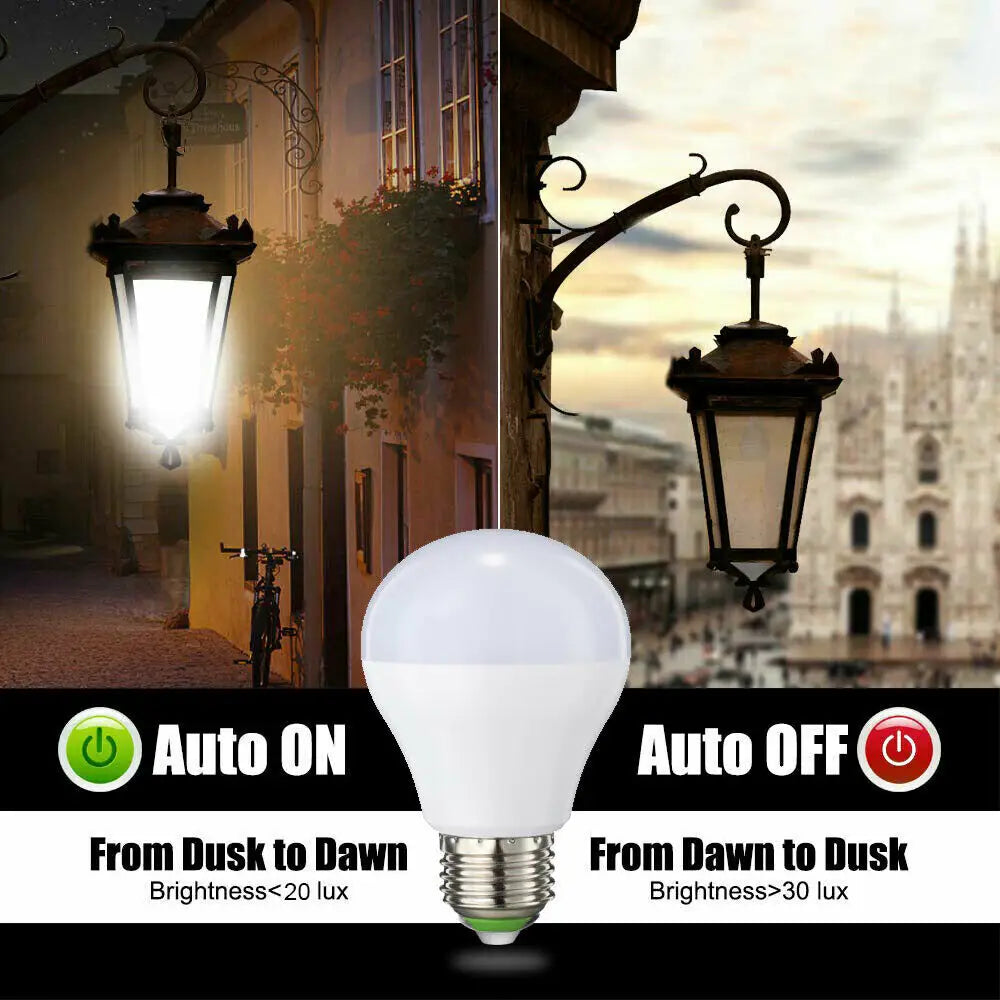 Dusk to Dawn Bulb Light Sensor Auto On/Off  7W LED Energy Saving  Bulb UKEW®