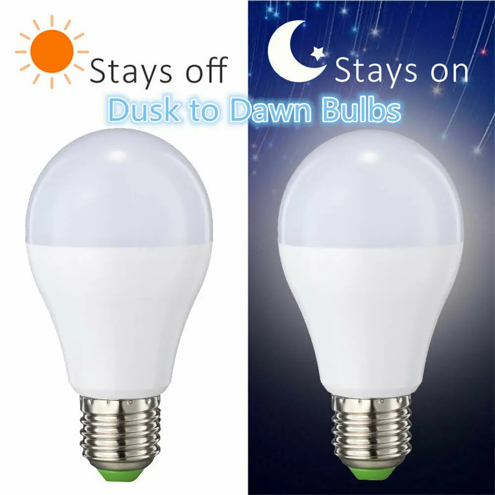 Dusk to Dawn Bulb Light Sensor Auto On/Off  7W LED Energy Saving  Bulb UKEW®