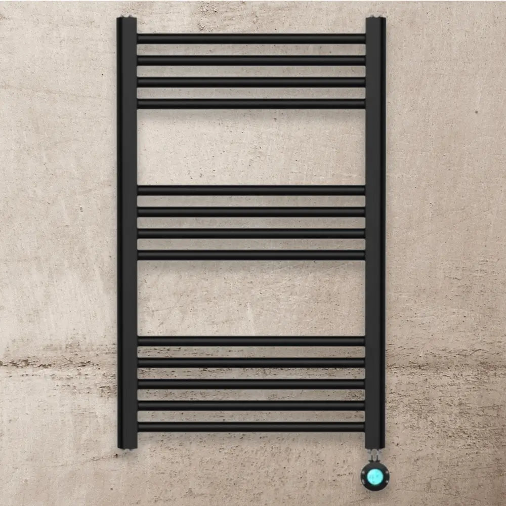 Electric Towel  Radiator Liquid Filled Straight Chrome With Thermostat 250W - Light fixtures UK
