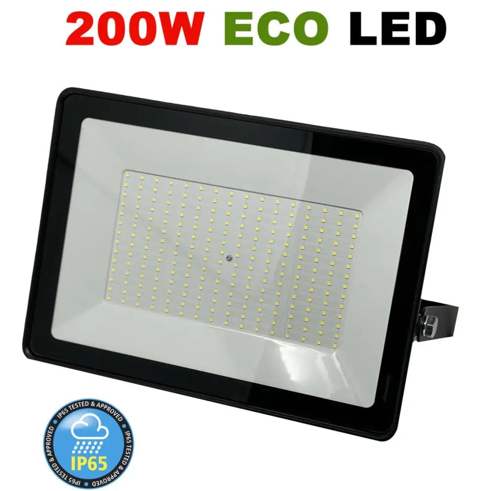 200W Security Flood Lights IP66 Outdoor Garden LED Floodlight Outside Light UKEW