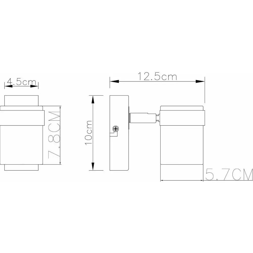 White single LED Ceiling or Wall Spotlight Spot Lights Fittings  (14437) UKEW