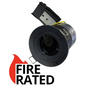 GU10 Fire Rated Round Recessed Ceiling Twist Lock fix Downlight - grey Lock & Lock