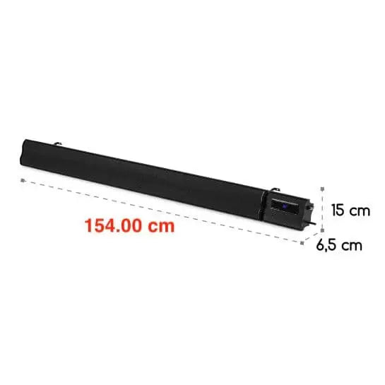 Best Radiant heater bar 2400W IP44 Infrared wall/ceiling Black Remote Control ukewInstaheat
