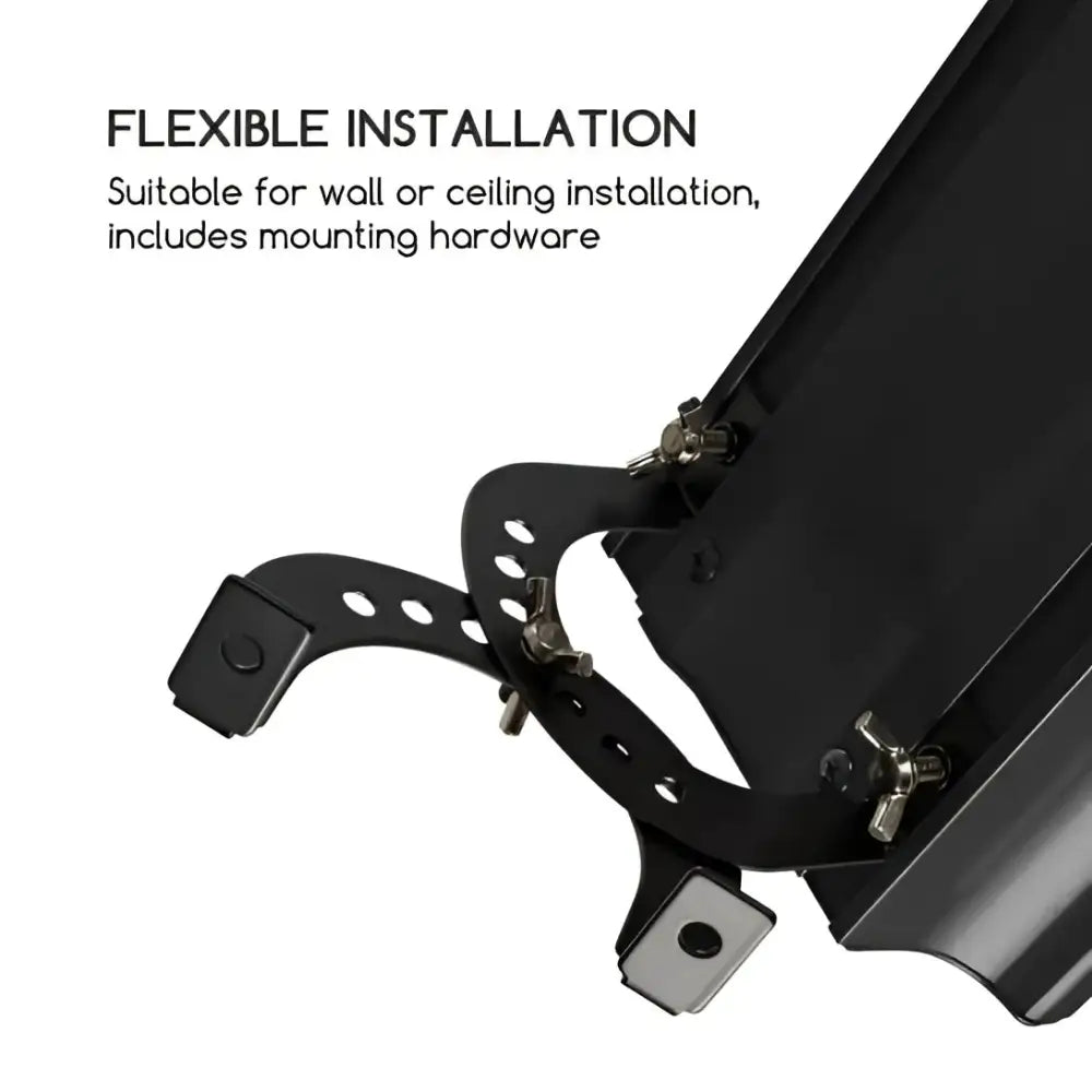 Best Radiant heater bar 1800W IP44 Infrared wall/ceiling Black Remote Control ukewInstaheat