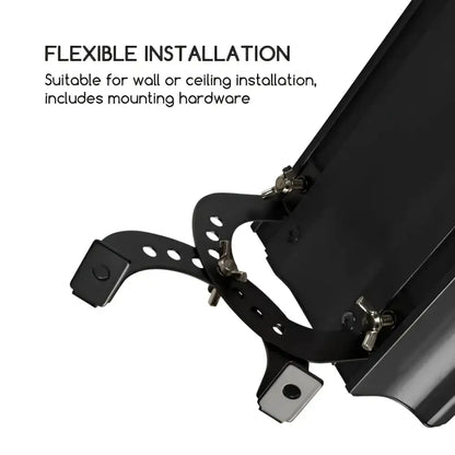 Best Radiant heater bar 1800W IP44 Infrared wall/ceiling Black Remote Control ukewInstaheat
