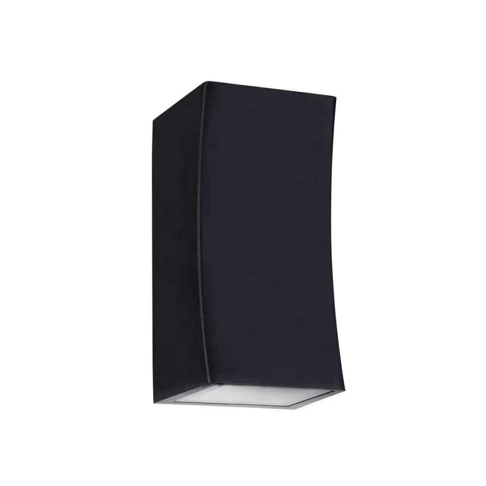 Up&Down outdoor black GU10 Black Wall  Light Curved Design Square or Round IP54 UKEW