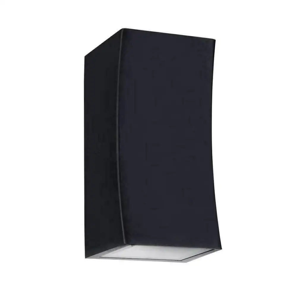 Up&Down outdoor black GU10 Black Wall  Light Curved Design Square or Round IP54 UKEW