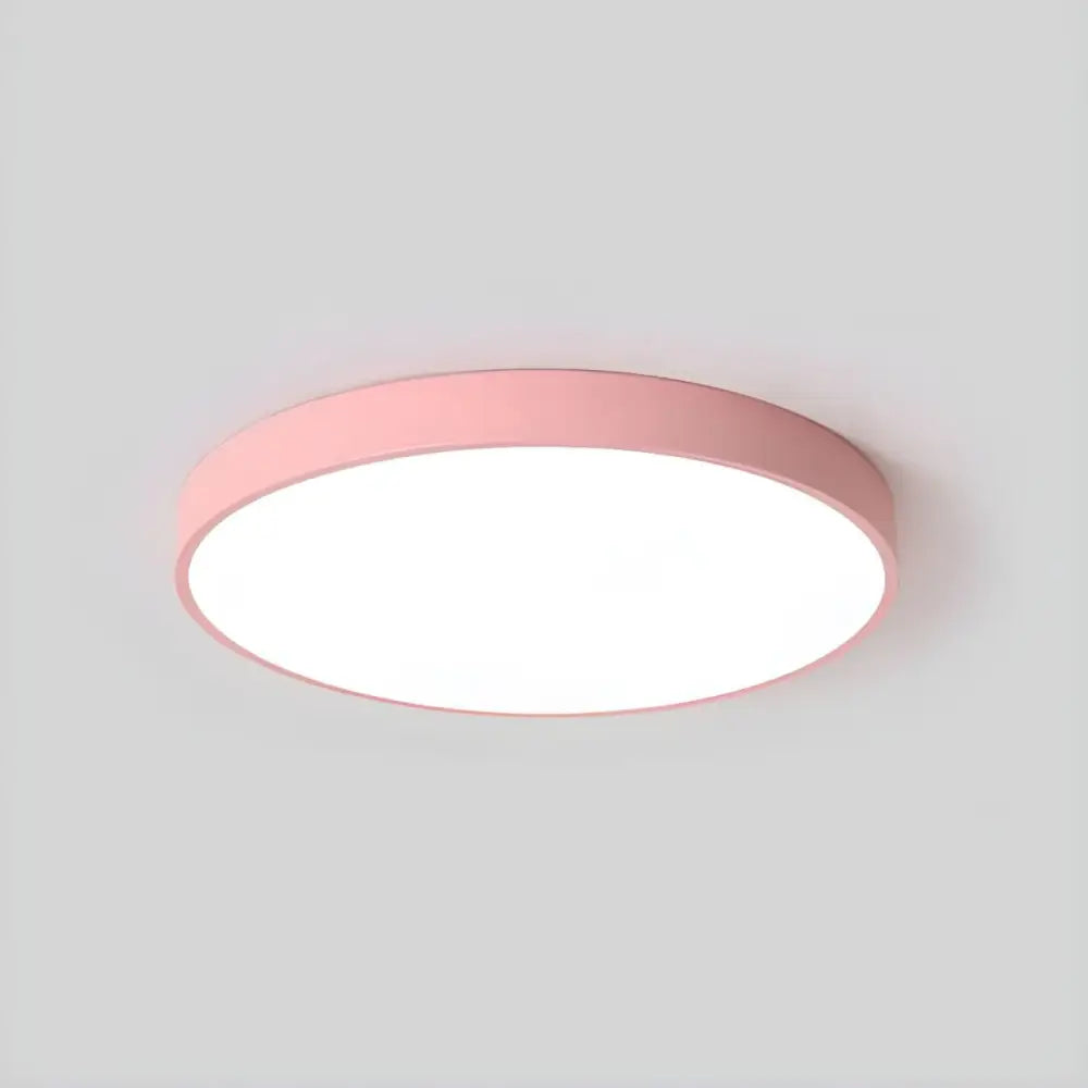 Large Pink LED Ceiling Light with Wall Switch for Modern Home Decor - Home Furniture & DIY:Lighting:Ceiling Lights &