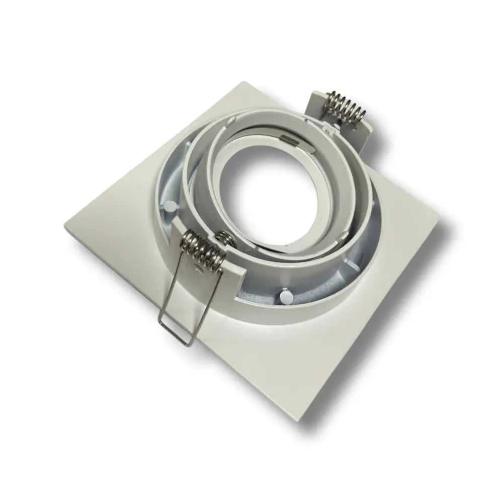 Large Square Matt White GU10 Tilt Led Ceiling Recessed Downlight Spotlights UKEW®