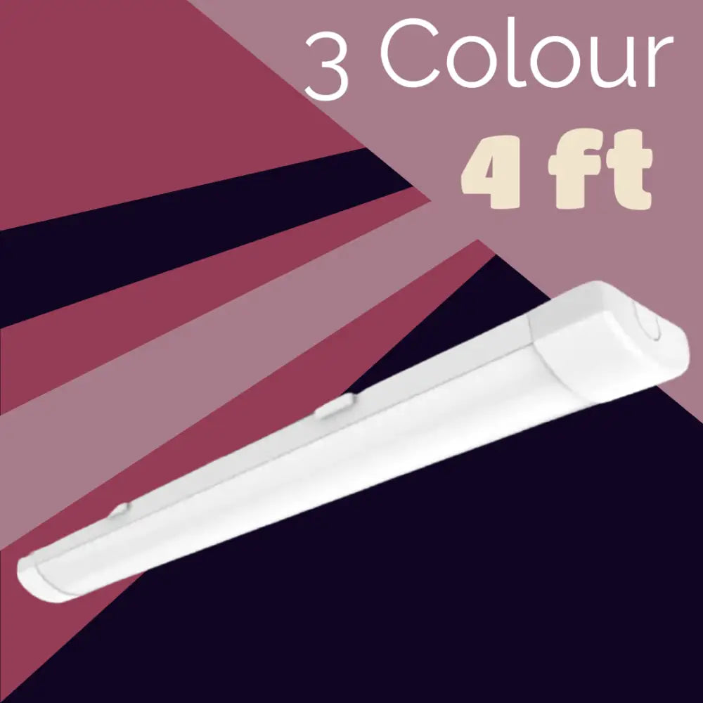 LED Strip Batten Lights 4FT Tube Lights Garage Workshop Office LED super bright UKEW