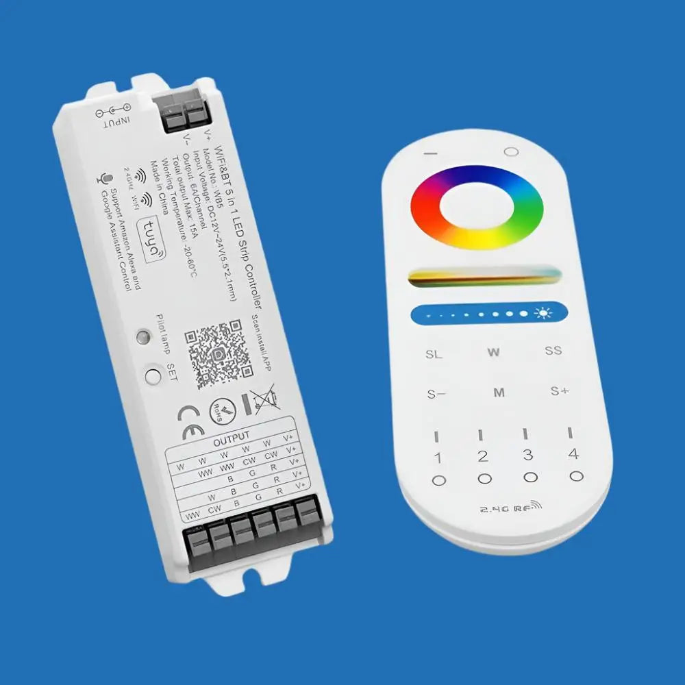 LED Strip Controller DC12V 24V for RGB and RGBW Strip Lighting - LED Strip Controller
