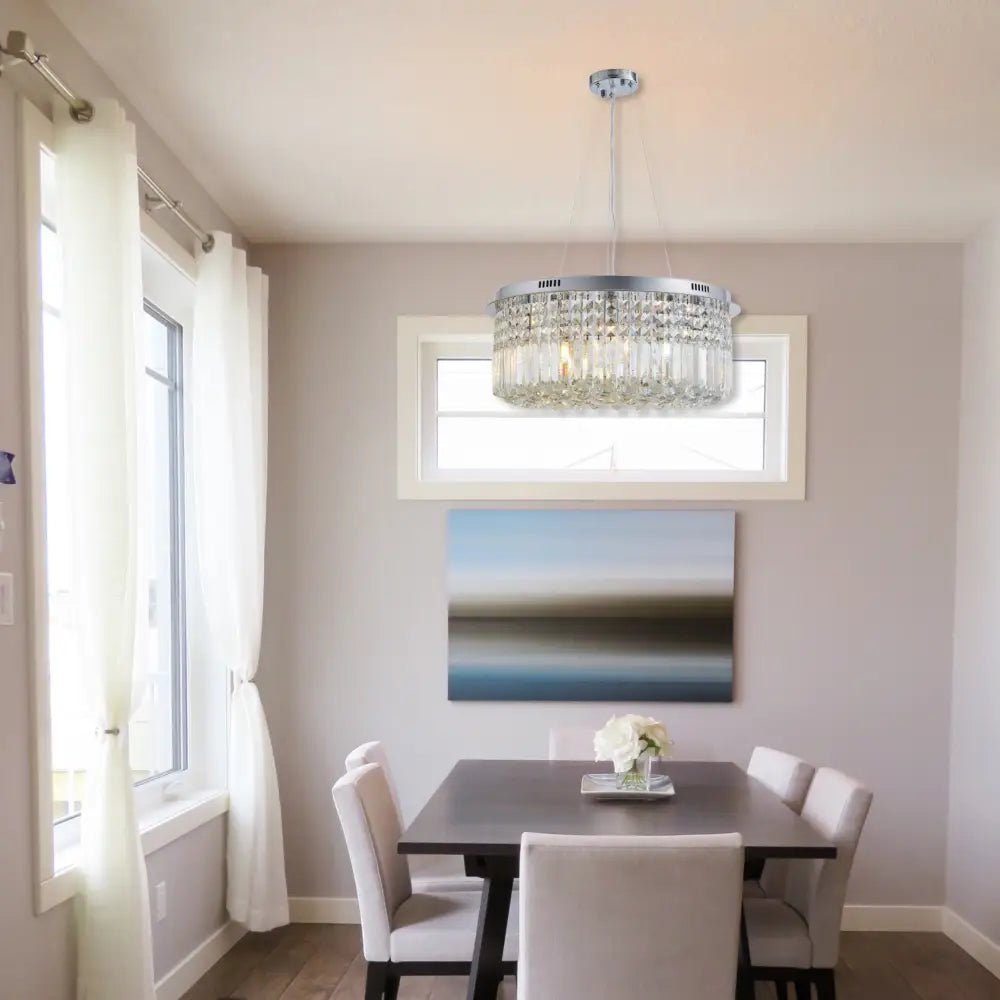 Luxury Crystal K9 Glass Pendant Crystal Droplets Chandelier Ceiling Light - Light fixtures UK