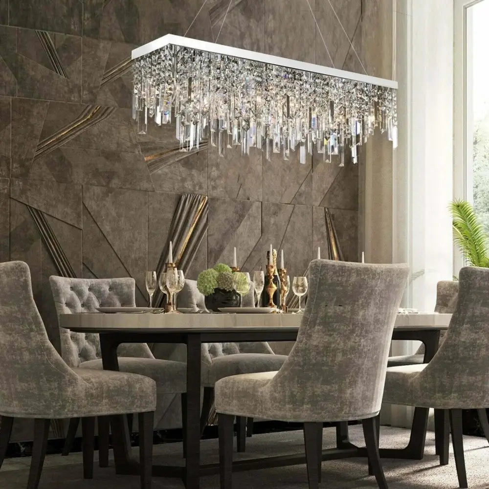 Luxury Crystal Chandelier Pendant Light for Kitchen and Dining Area - Home Furniture & DIY:Lighting:Ceiling Lights &