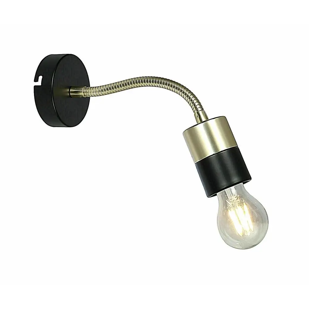 Classic Wall Light Matt black Brass with rotatable cord ukew