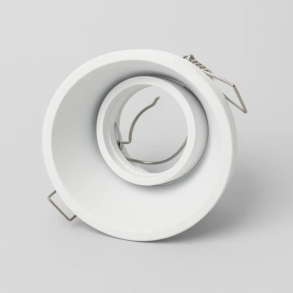 Matt White GU10 Angled Downlight Ceiling Fixture for Angled Roofs - Home Furniture & DIY:Lighting:Ceiling Lights &